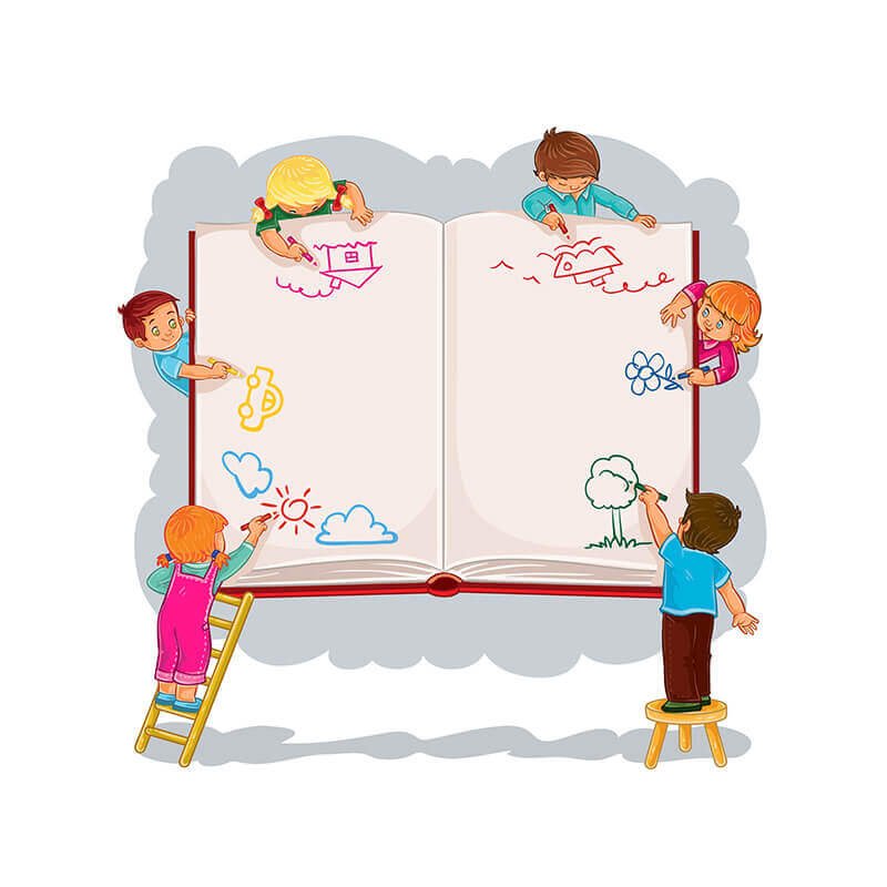Children's book illustration process